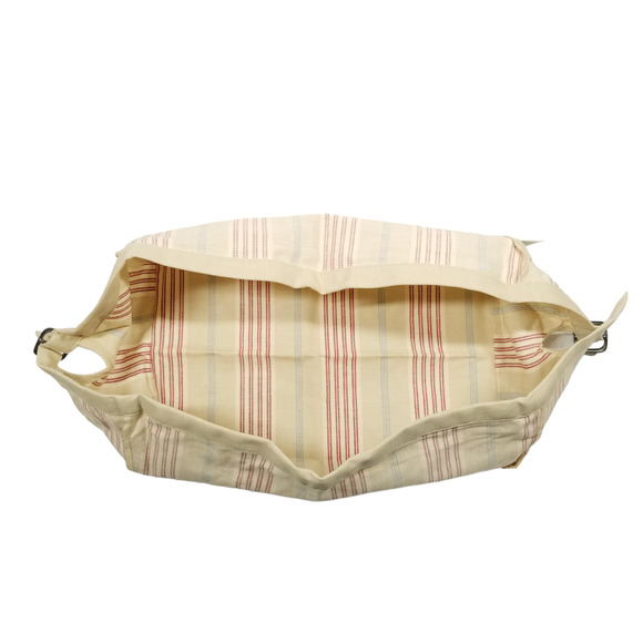 Longaberger Fabric Basket Liner Back Porch Awning Stripe Buckle 20110137 New - Picture 1 of 8